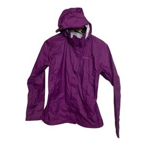 Marmot Windbreaker Full Zip Rain Jacket Size S Purple
